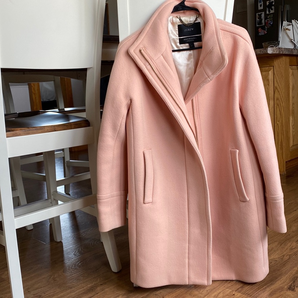 J Crew Pink Pea Coat